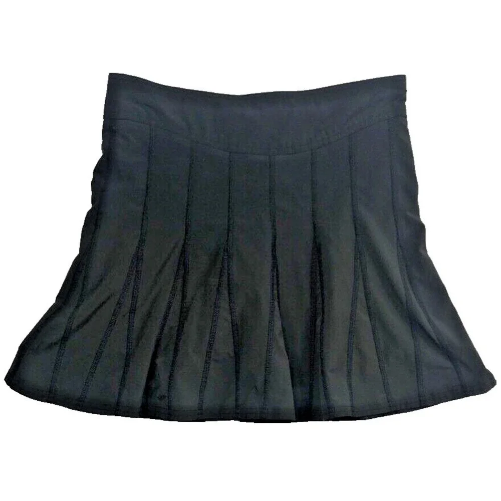 Athleta Skort Women's Sz 0 Black Wear About‎ Pleated Skort Hiking Gym Yoga Skirt